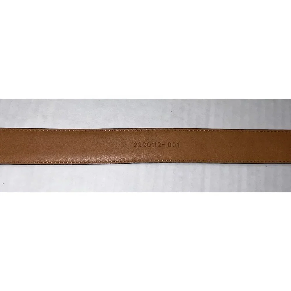 Ralph Lauren Black Genuine Leather Croc Embossed Belt Youth Large Dress